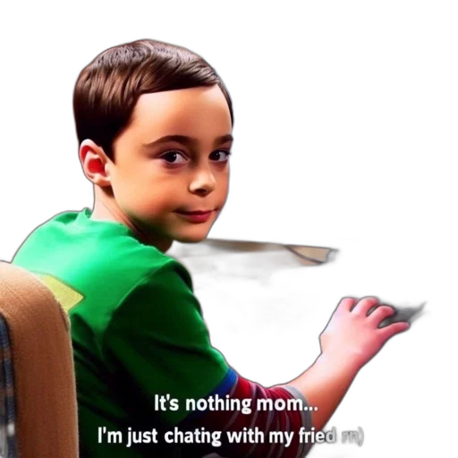 neon lights, young, boy, sits, before, computer, donning, green transparent PNG cut-out