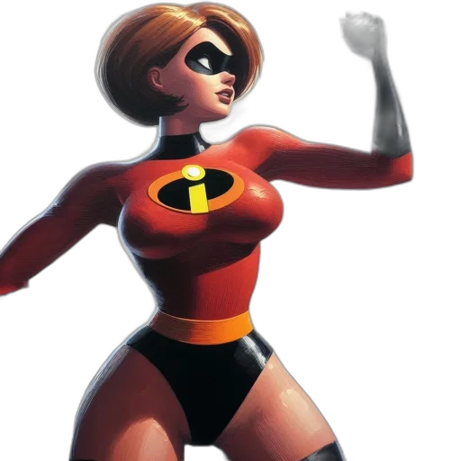 comic book art, concept art, 3d render, cartoon, animated, female, character, wearing transparent PNG cut-out