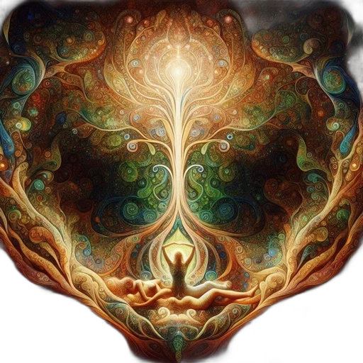 crown, mask, tree, dragon, fantasy art, photorealistic, oil painting, concept art transparent PNG cut-out