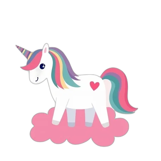 pixel art, concept art, 3d render, vaporwave, pastel, pastel-colored, unicorn, rainbow transparent PNG cut-out