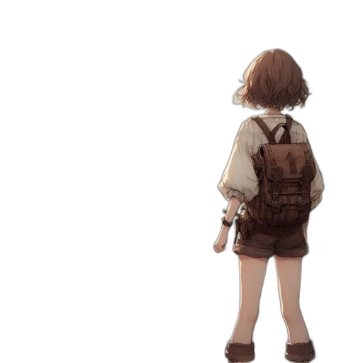 jacket, dress, weapon, robot, concept art, pixel art, 3d render, watercolor transparent PNG cut-out