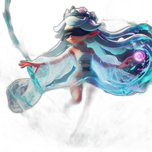 dress, dragon, mask, creature, concept art, fantasy art, watercolor, anime transparent PNG cut-out