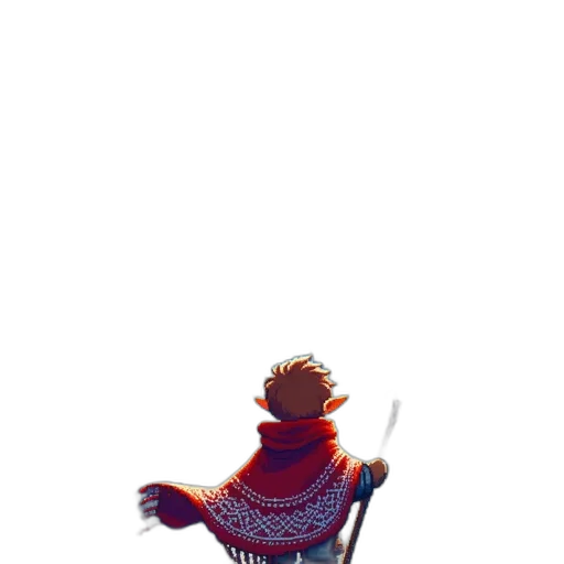 jacket, dress, robot, staff, concept art, pixel art, watercolor, 3d render transparent PNG cut-out