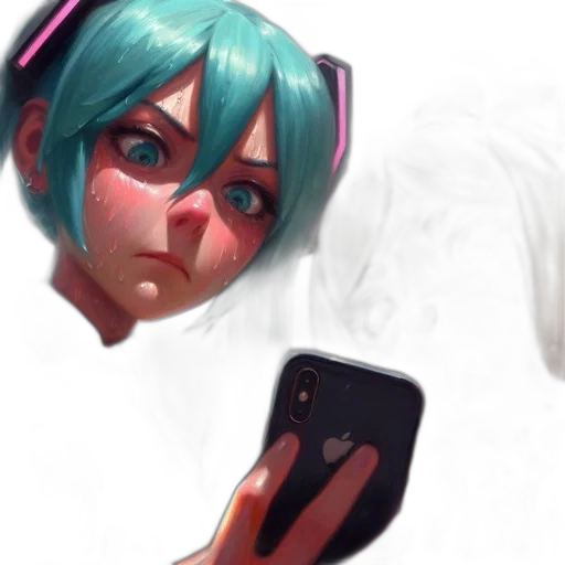 face, mask, robot, creature, concept art, anime, 3d render, vaporwave transparent PNG cut-out