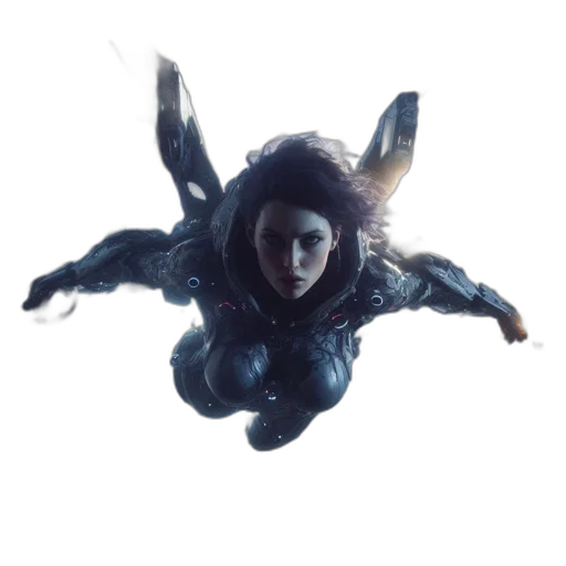creature, hair, jacket, dragon, concept art, 3d render, comic book art, cyberpunk transparent PNG cut-out