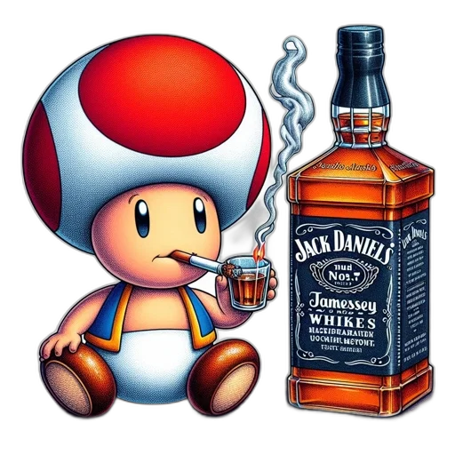 bottle, hat, weapon, pixel art, concept art, photorealistic, 3d render, cartoon transparent PNG cut-out