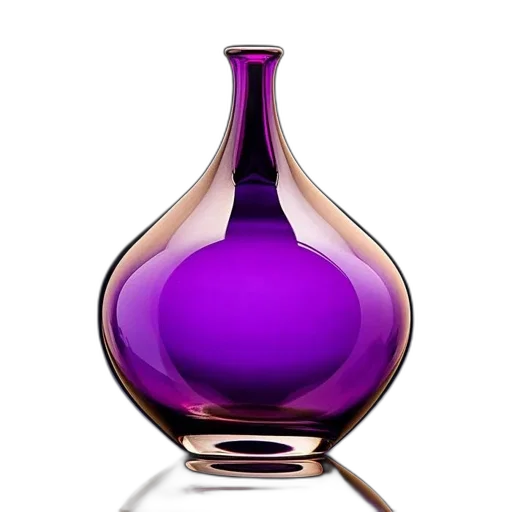 bottle, jewelry, crown, 3d render, photorealistic, vivid, purple, vase transparent PNG cut-out