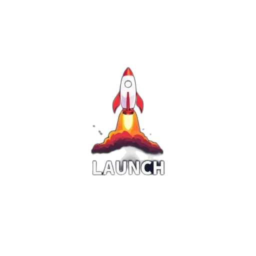 outer space, launch, logo, middle transparent PNG cut-out