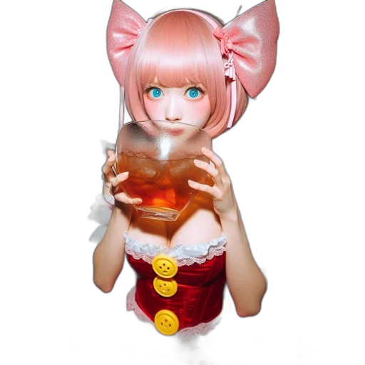 food, bottle, robot, creature, 3d render, anime, concept art, fantasy art transparent PNG cut-out