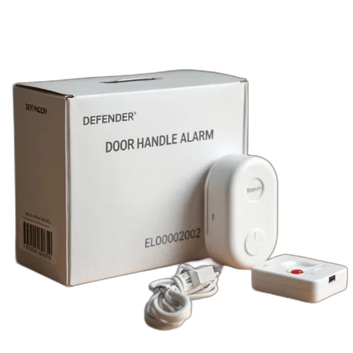 white, box, word, defender, phrase, door, handle, alarm transparent PNG cut-out