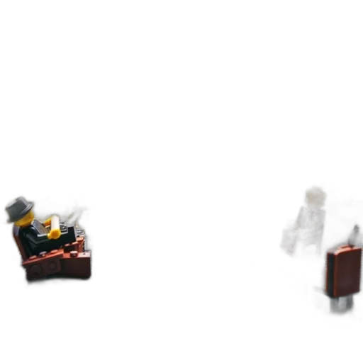 furniture, robot, hat, staff, 3d render, pixel art, concept art, photorealistic transparent PNG cut-out