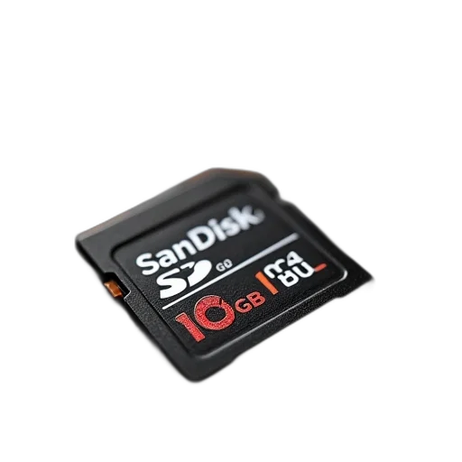 3d render, sandisk, extreme, 16gb transparent PNG cut-out