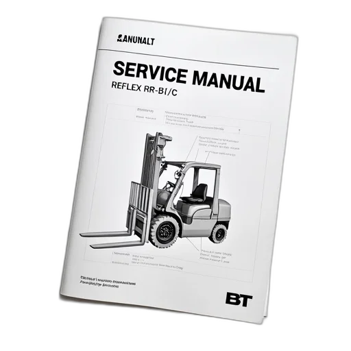 robot, technical, manual, forklift, displayed, white, background, includes transparent PNG cut-out