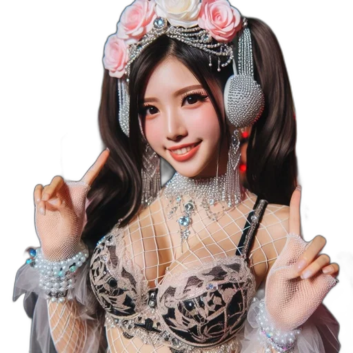 jewelry, fantasy art, photorealistic, 3d render, concept art, woman, elaborate, costume transparent PNG cut-out