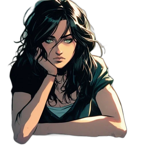 comic book art, concept art, cartoon, pixel art transparent PNG cut-out