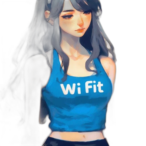dress, robot, staff, fantasy art, pixel art, concept art, watercolor, blue transparent PNG cut-out