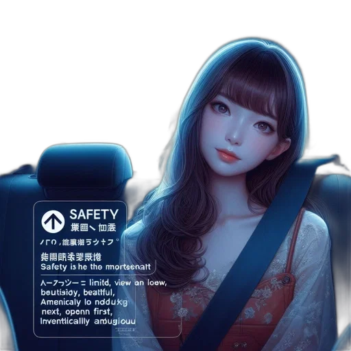 car, robot, face, dress, photorealistic, anime, concept art, cyberpunk transparent PNG cut-out