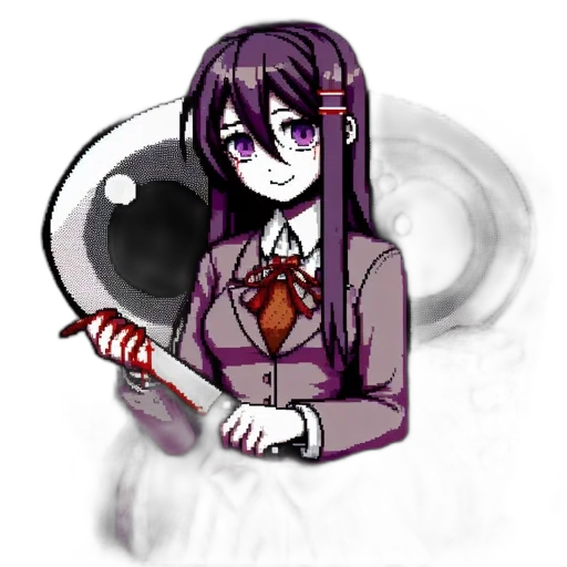 staff, weapon, creature, mask, pixel art, anime, concept art, cartoon transparent PNG cut-out
