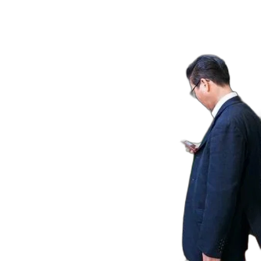 staff, jacket, man, suit, checks, his, phone, train transparent PNG cut-out