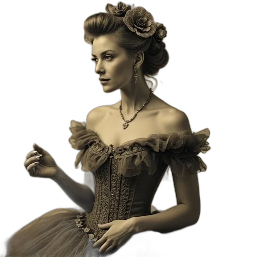 dress, crown, jewelry, staff, photorealistic, fantasy art, concept art, oil painting transparent PNG cut-out