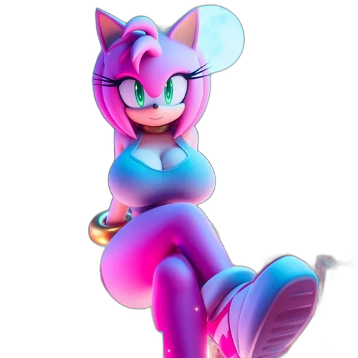 creature, animal, dragon, staff, 3d render, vaporwave, concept art, cartoon transparent PNG cut-out