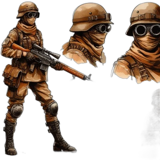 weapon, concept art, 3d render, comic book art, fantasy art, earth tones, artistically, rendered transparent PNG cut-out
