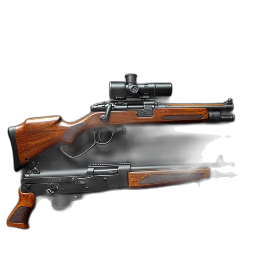 weapon, 3d render, concept art, photorealistic transparent PNG cut-out