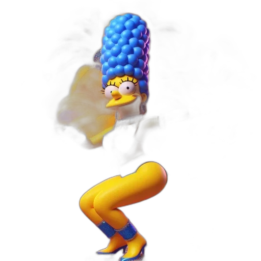 creature, animal, hair, shoes, 3d render, concept art, pixel art, marge transparent PNG cut-out