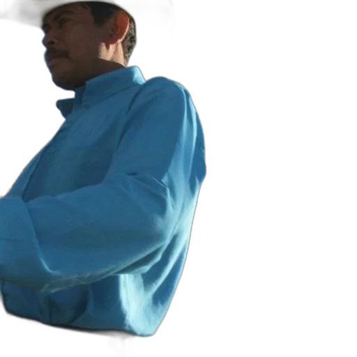 jacket, staff, hat, umbrella, 3d render, vaporwave, blue, pastel transparent PNG cut-out