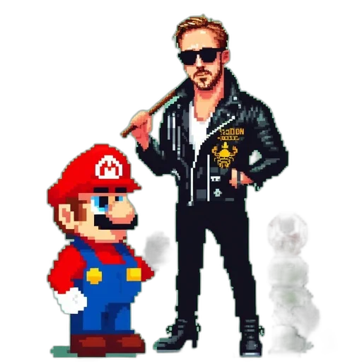jacket, pixel art, concept art, cartoon, comic book art, 8-bit, styled, digital transparent PNG cut-out