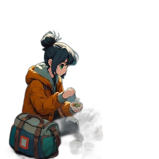food, jacket, staff, face, concept art, pixel art, watercolor, fantasy art transparent PNG cut-out