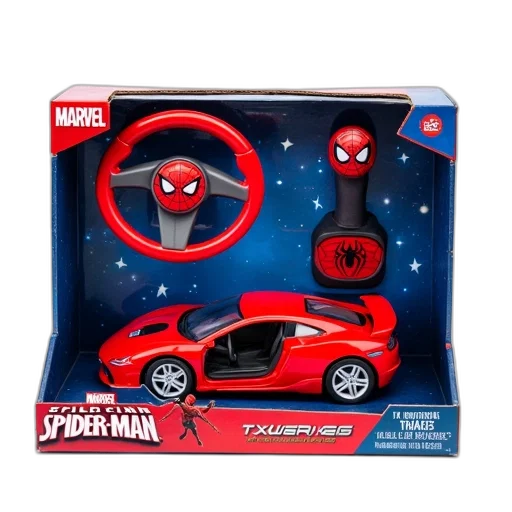 car, mask, concept art, 3d render, marvel, spider-man, kit, displayed transparent PNG cut-out
