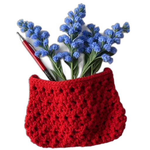 hat, flower, crown, photorealistic, 3d render, red, blue, colorful transparent PNG cut-out