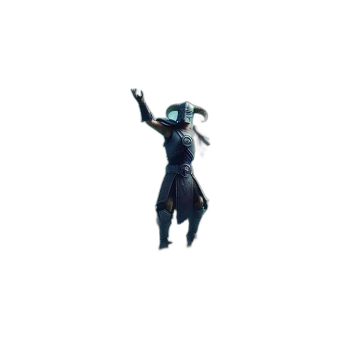 creature, robot, mask, weapon, pixel art, concept art, 3d render, outer space transparent PNG cut-out