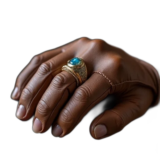 jewelry, 3d render, close-up, image, person, hand, wearing, ring transparent PNG cut-out
