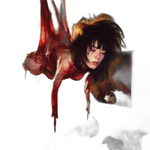 creature, dragon, concept art, fantasy art, comic book art, photorealistic, fire, red transparent PNG cut-out