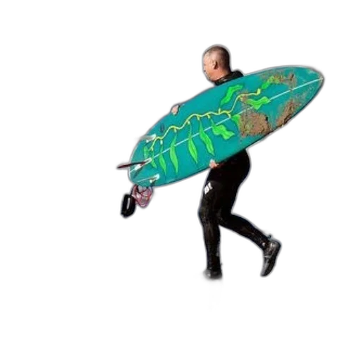 creature, weapon, animal, shoes, vaporwave, concept art, surfer, wetsuit transparent PNG cut-out