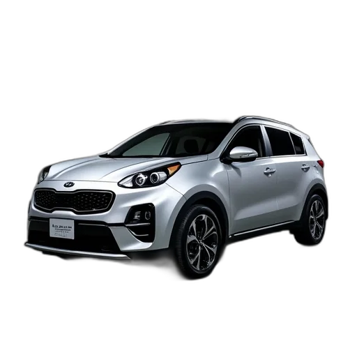 car, silver, 2017, kia transparent PNG cut-out