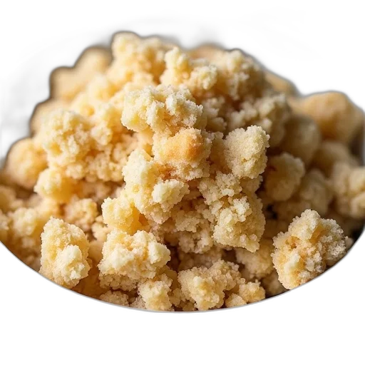 food, close-up, view, white, bowl, filled, mixture, breadcrumbs transparent PNG cut-out