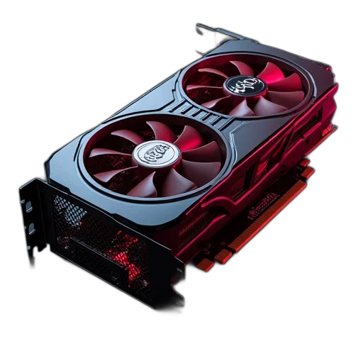 weapon, robot, 3d render, red transparent PNG cut-out