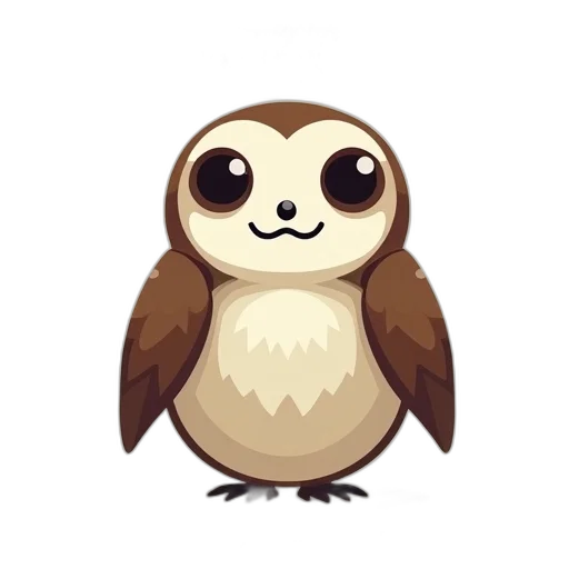 animal, staff, creature, pixel art, concept art, fantasy art, 3d render, earth tones transparent PNG cut-out