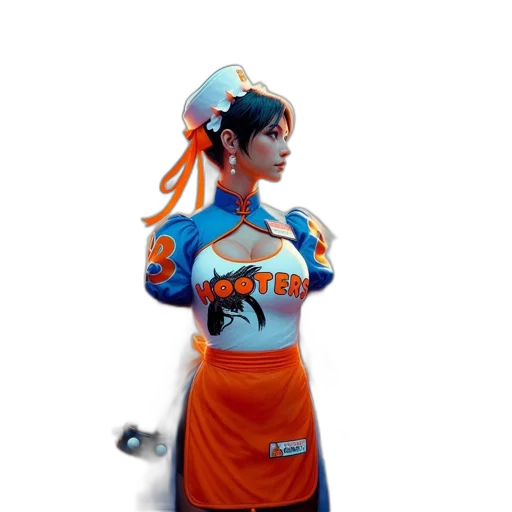 staff, dress, concept art, fantasy art, 3d render, photorealistic, female, figure transparent PNG cut-out