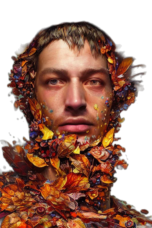 face, mask, crown, creature transparent PNG cut-out