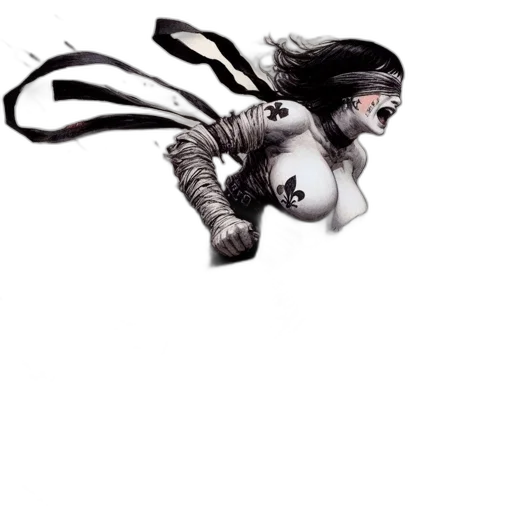 creature, animal, hair, dragon, comic book art, concept art, fantasy art, photorealistic transparent PNG cut-out