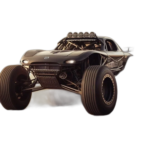car, concept art, 3d render, off-road, mazda, vehicle, races, through transparent PNG cut-out