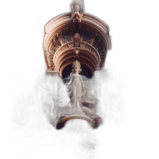 hair, dragon, crown, sword, concept art, photorealistic, fantasy art, 3d render transparent PNG cut-out