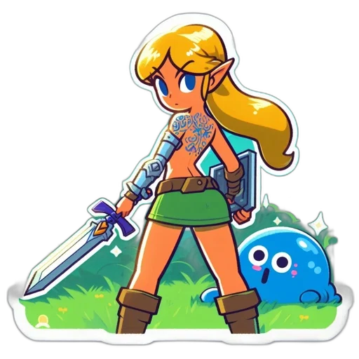sword, weapon, staff, pixel art, concept art, fantasy art, blue, green transparent PNG cut-out