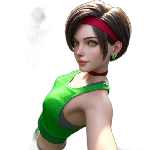 staff, face, concept art, fantasy art, 3d render, photorealistic, green, animated transparent PNG cut-out