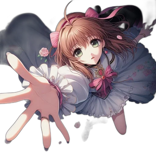 staff, weapon, creature, flower, anime, pixel art, concept art, fantasy art transparent PNG cut-out