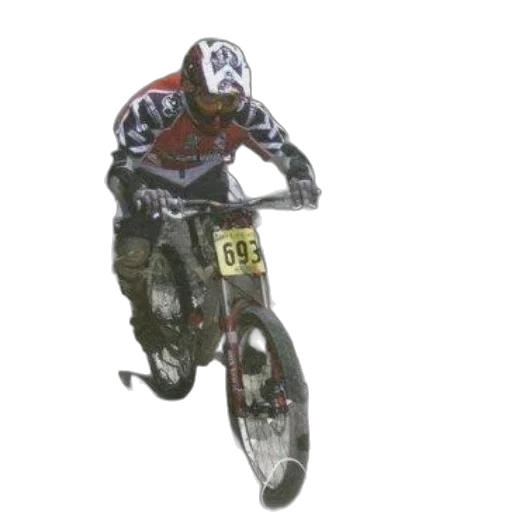 animal, photorealistic, concept art, 3d render, person, riding, mountain, bike transparent PNG cut-out
